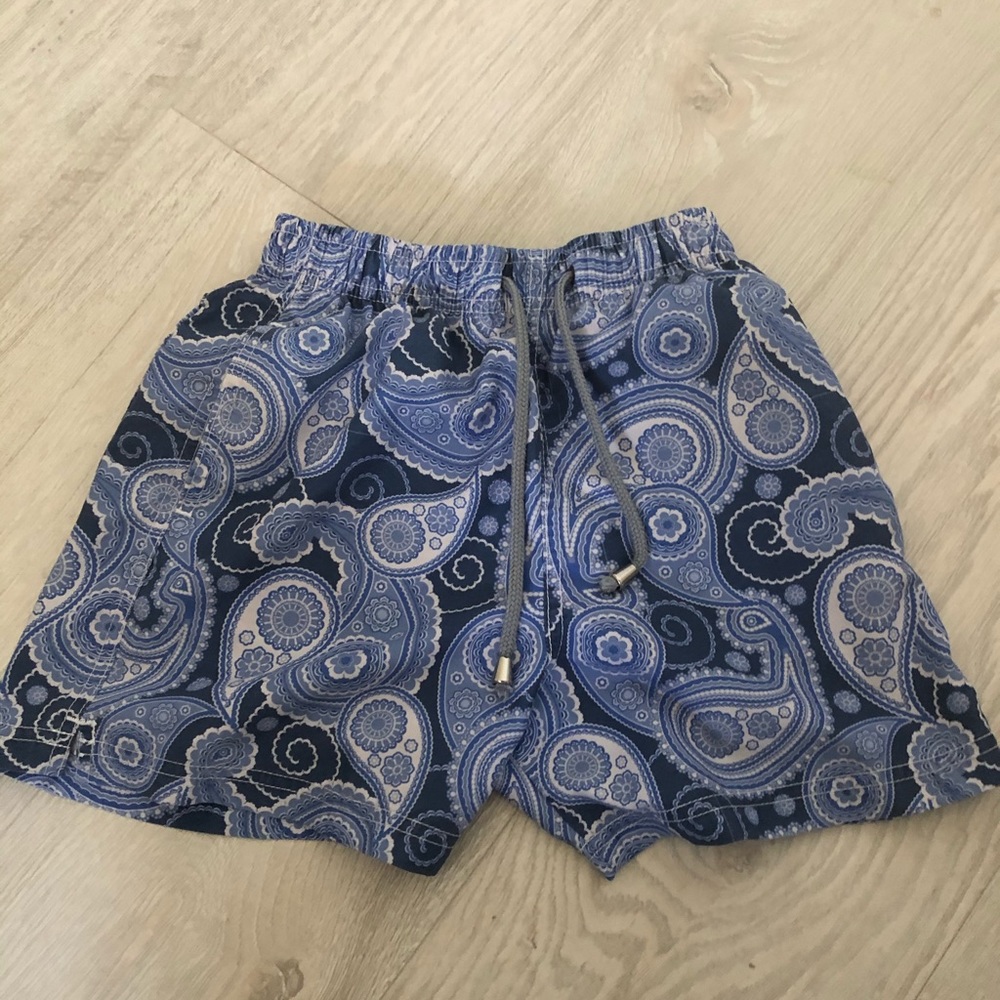 Chach Beach Blue Bandana Paisley Print Size 6